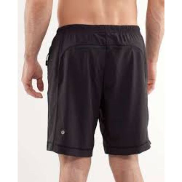 Lululemon Men's Size S Pace Breaker Shorts Lined Black Running Gym Train - Picture 5 of 5